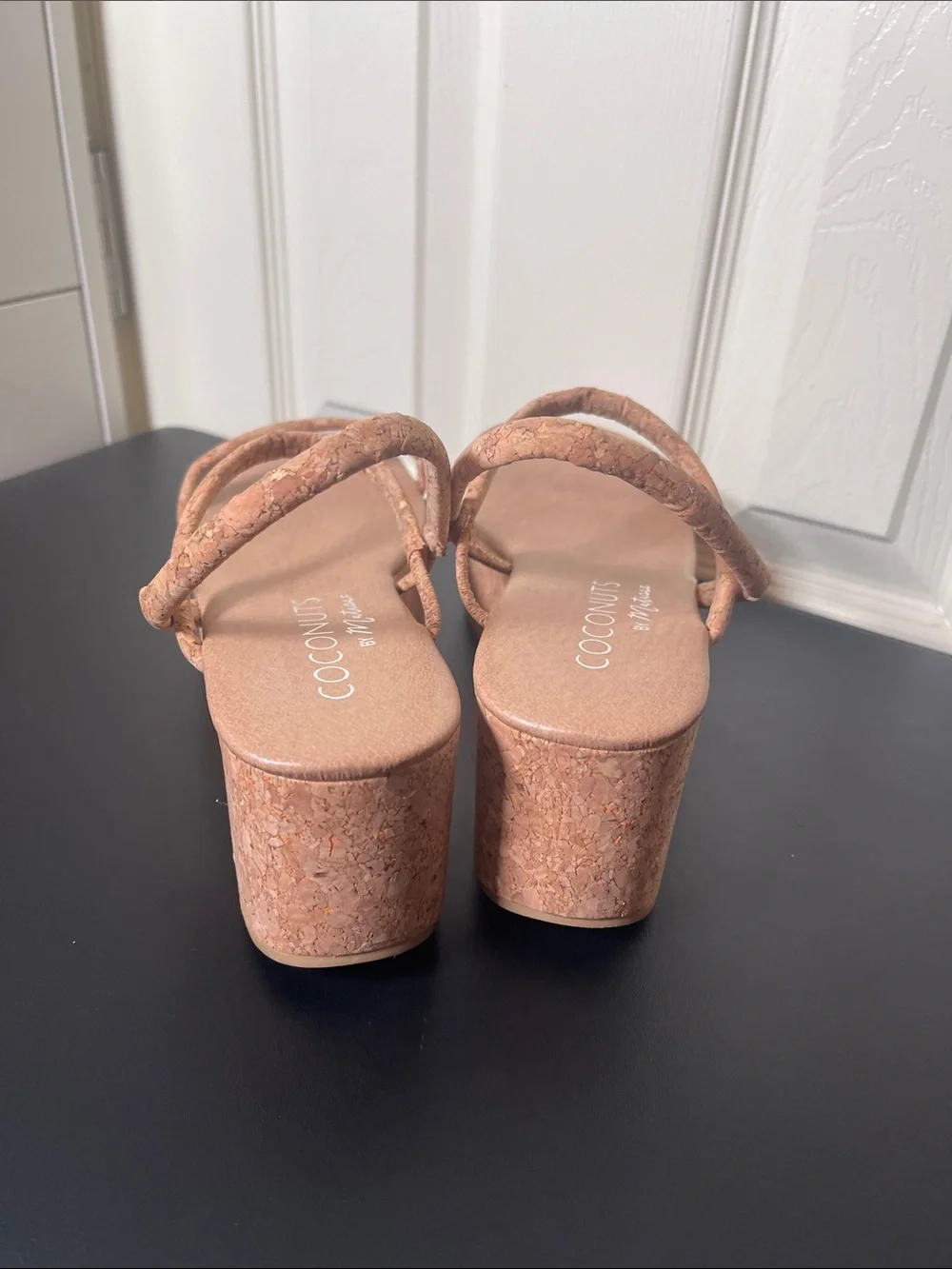 Coconuts by Matisse Blush Tan Cork Platform Sandals